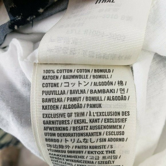 Abercrombie Fitch Strapless Fit Flare Ginham Dress - Picture 7 of 8